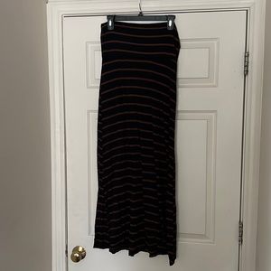 Long Striped Skirt